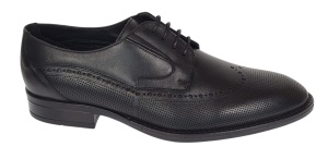 Pantofi barbati eleganti din piele naturala - Model Office Negru 708 - Img 7