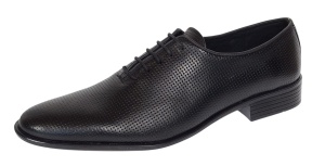 Pantofi barbati eleganti din piele naturala - Model Office Negru Matritat GKR35NPF - Img 7