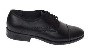 Pantofi barbati eleganti din piele naturala Negru 127N Marimea 41 - Img 7