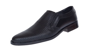 Pantofi barbati eleganti din piele naturala Negru 891N - Img 5