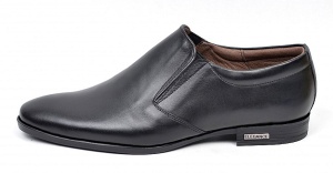 Pantofi barbati eleganti din piele naturala, Negru AMON2ELN - Img 3