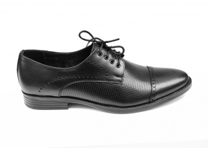 Pantofi barbati eleganti, din piele naturala, Negru, CIUCALETI SHOES - Img 3