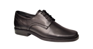 Pantofi barbati eleganti din piele naturala, politie, pompieri, jandarmi, Negru - SCVR21N - Img 7