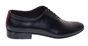 Pantofi barbati elleganti din piele naturala - Negru si Rosu MOD1NR - Img 6