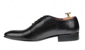 Pantofi barbati office eleganti din piele naturala - Model Negru 026NPERF - Img 2