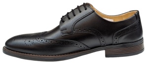 Pantofi barbati office, eleganti din piele naturala, Negru, TEST68N - Img 2