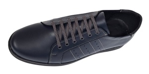 Pantofi barbati sport casual din piele naturala bleumarin ADTIMBL - Img 10
