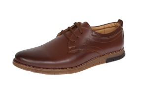 Pantofi barbati sport din piele naturala maro GKR57M - Img 4