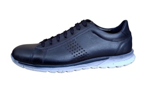 Pantofi casual barbati din piele naturala bleumarin 397BL