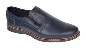 Pantofi casual barbati din piele naturala Bleumarin GKR 331ELBL - Img 9