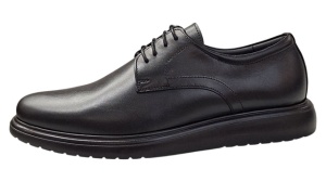 Pantofi casual barbati din piele naturala de culoare neagra DeSuceava RSY03N - Img 3