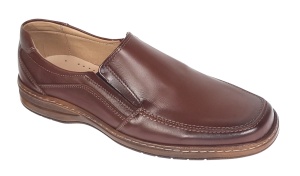 Pantofi casual barbati din piele naturala maro - Masuri pana la 47 GKR10M - Img 6