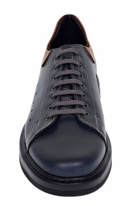Pantofi casual barbati din piele naturala - Model Cairo Bleumarin 23XBL - Img 5