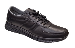 Pantofi casual barbati piele naturala VIK 317 Negru