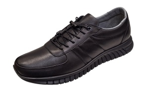 Pantofi casual barbati piele naturala VIK 317 Negru - Img 5