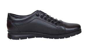 Pantofi caual barbati din piele naturala - Confort Negru Tipon - Img 2