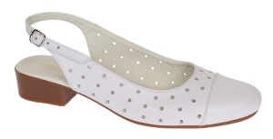 Pantofi dama casual din piele naturala Alb Box - NA252AP - Img 3