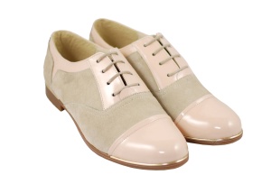 Pantofi dama casual din piele naturala BEJ - RUT2LACBEJ - Img 6