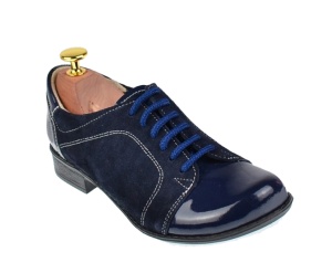 Pantofi dama casual din piele naturala bleumarin, BOB, P53BLBL - Img 2