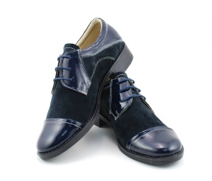 Pantofi dama casual din piele naturala bleumarin P650NOUBLM - Img 2