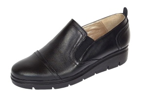 Pantofi dama casual din piele naturala cu platforme de 3cm - Model P39N - Img 3