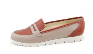 Pantofi dama casual din piele naturala, cu platforme - Made in Romania ROVI23CREM - Img 4