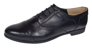 Pantofi dama casual din piele naturala de culoare neagra Mira Sic - Img 4