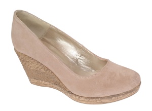 Pantofi dama casual din piele naturala intoarsa bej MARA LP3550VB - Img 2