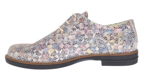 Pantofi dama casual din piele naturala Mozaic Colorat P102BEJ2 - Img 2