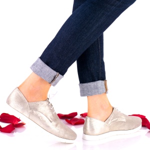 Pantofi dama casual din piele naturala NA296A - Img 3