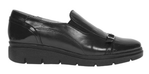 Pantofi dama casual din piele naturala Negru - P103NLAC - Img 3