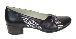 Pantofi dama comozi casual din piele naturala negru color P28XN - Img 2