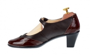 Pantofi dama comozi si eleganti, din piele naturala maro, P104MMLAC - Img 5