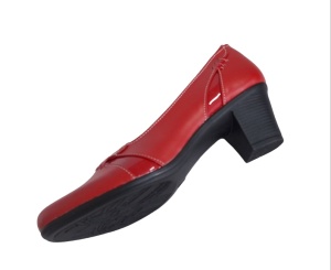 Pantofi dama comozi si eleganti din piele naturala Rosu - MVS72R - Img 8