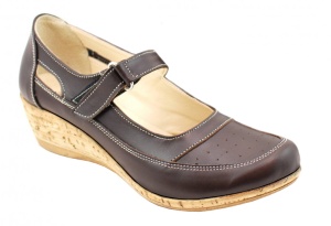 Pantofi dama cu platforma din piele naturala - Foarte comozi P9154MBOX2