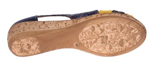 Pantofi dama decupati cu platforme lucrati din piele naturala S306BLG - Img 3