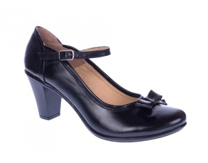 Pantofi dama din piele naturala cu funda P13423NF