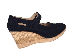 Pantofi dama din piele naturala velur, rosu, foarte comozi - P9154RVEL2 - Img 4