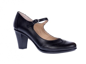 Pantofi dama, eleganti, din piele naturala cu toc de 5 sau de 7 cm - P104NBOX - Img 2
