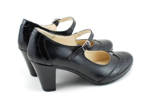 Pantofi dama eleganti din piele naturala, cu toc de 7cm P13423NCROCO - Img 2