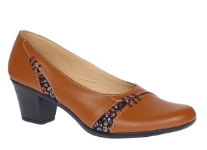 Pantofi dama eleganti din piele naturala Maro cu toc de 6cm P36CON - Img 6