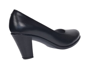 Pantofi dama eleganti din piele naturala toc 7cm Negru NA236NP - Img 4
