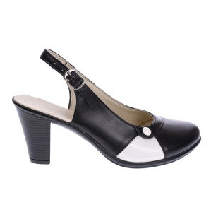 Pantofi dama eleganti, piele naturala, Made in Romania, PS46NA - Img 5
