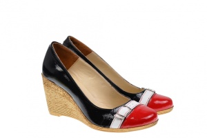 Pantofi dama piele naturala cu platforme de 7 cm PTEARAN1 - Img 4