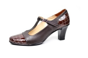 Pantofi dama piele naturala cu varf lacuit - eleganti - Made in Romania P50M
