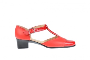 Pantofi dama piele naturala cu varf lacuit - eleganti S1RR - Img 3