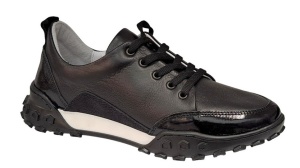 Pantofi dama sport din piele naturala - Model Negru VIK1645 - Img 5