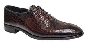 Pantofi eleganti barbati din piele naturala croco lac - Donato Maro - Img 2
