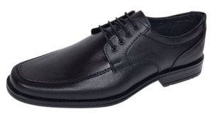 Pantofi eleganti barbati din piele naturala cu siret GKR215S - Img 3