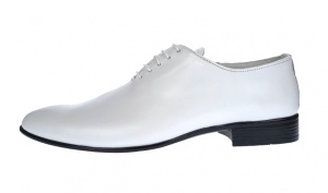 Pantofi eleganti barbati din piele naturala Enzo Class Alb - Img 5